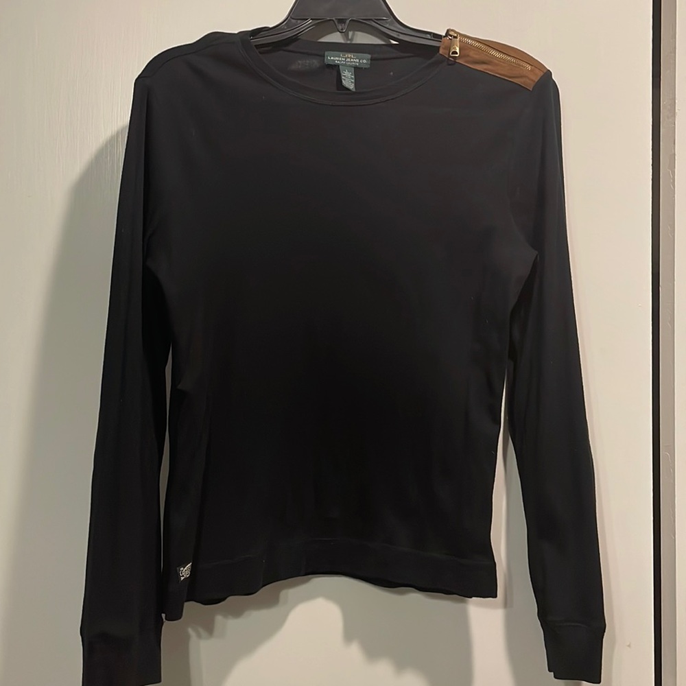 Lauren Ralph Lauren Black Long Sleeve Top